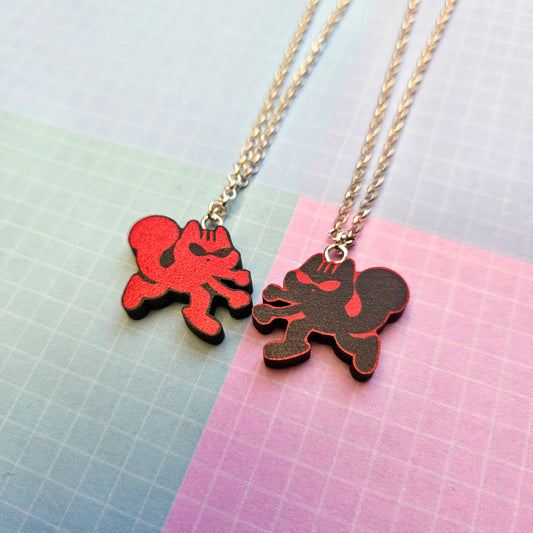 Eco Friendly Wooden 1 Inch Filler Pin or Necklace - Hope on the Stage Squirrel Hobi Jhope