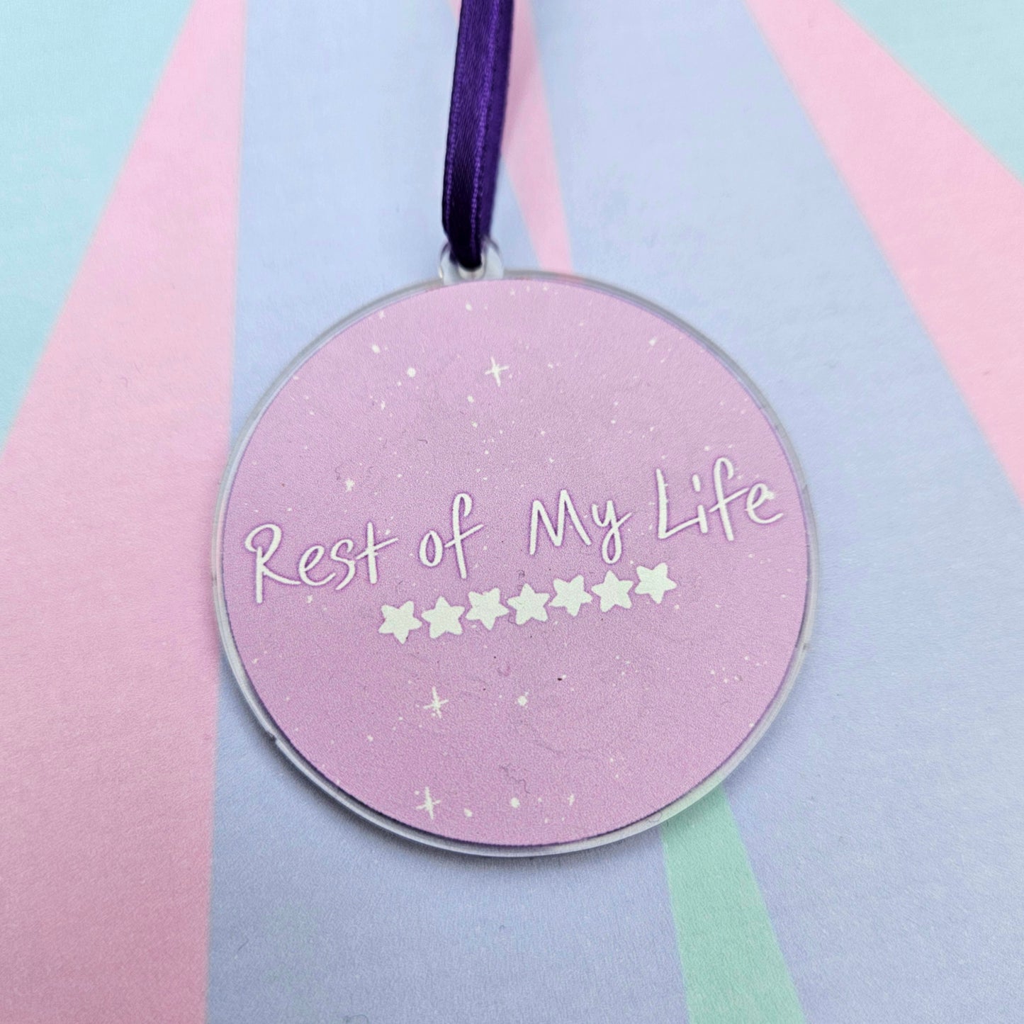 Eco Friendly Acrylic Double Sided 2 Inch Christmas Tree Decoration - BTS OT7 Busan Concert