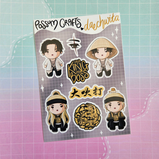 A6 Glossy Sticker Sheet - Daechwita