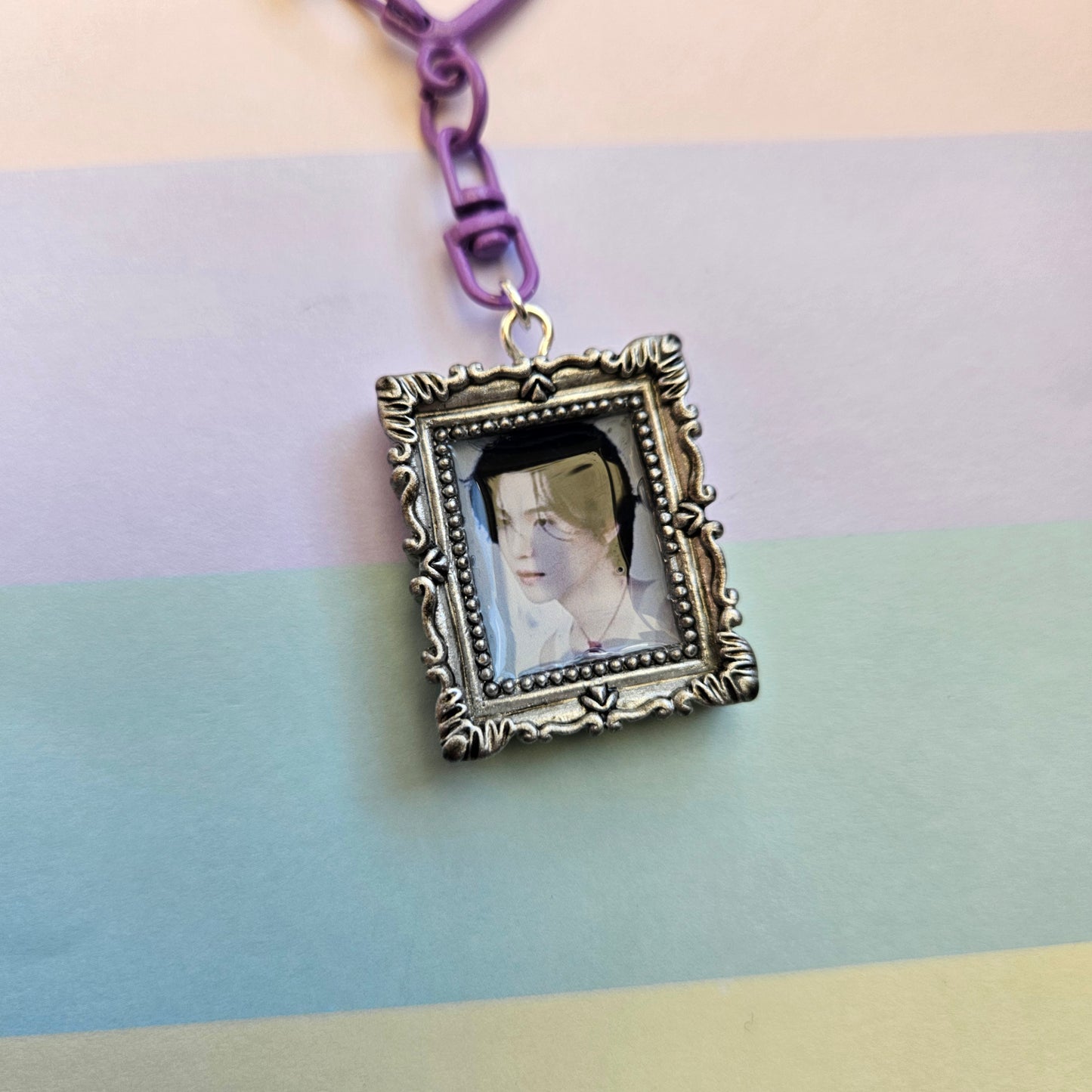 Mini 3D Photo Frame Style Keychain - BTS