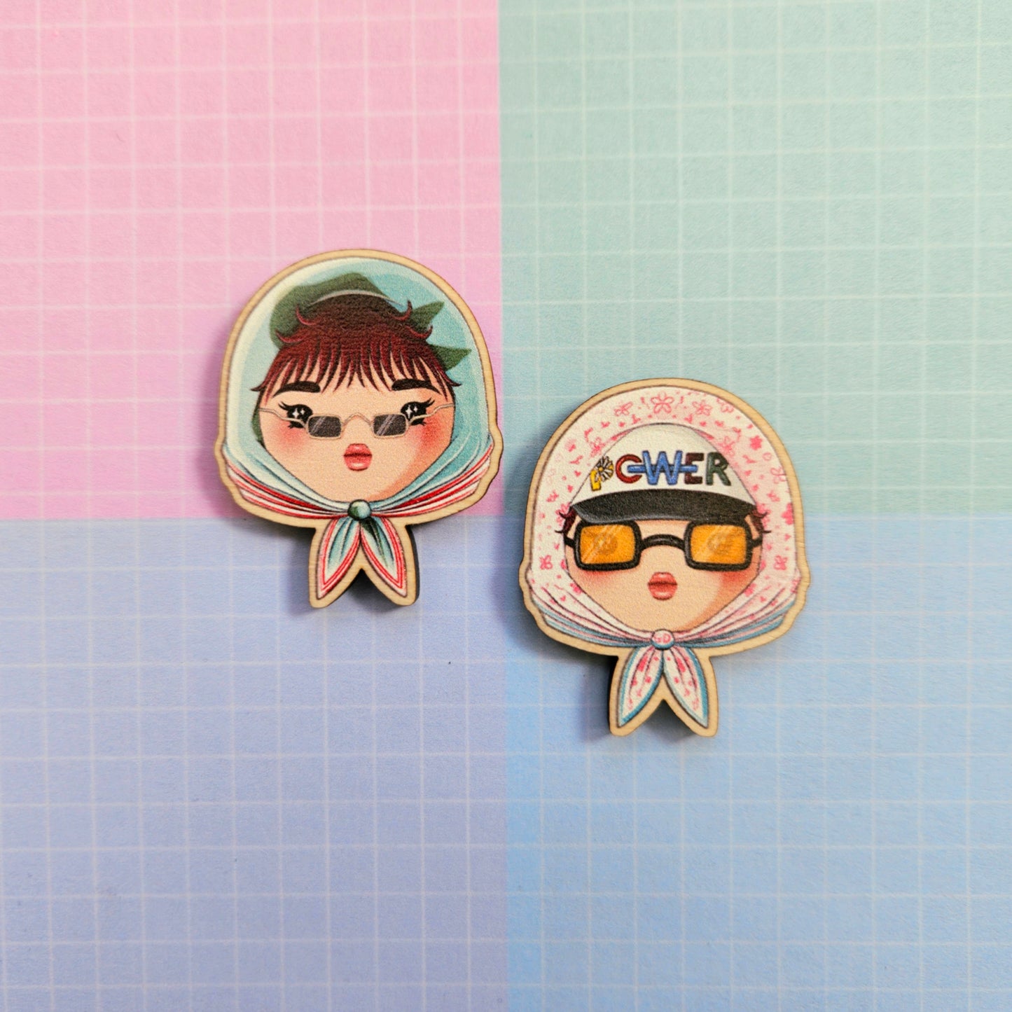 Eco Friendly Wooden 1.5 Inch Pin - G Dragon