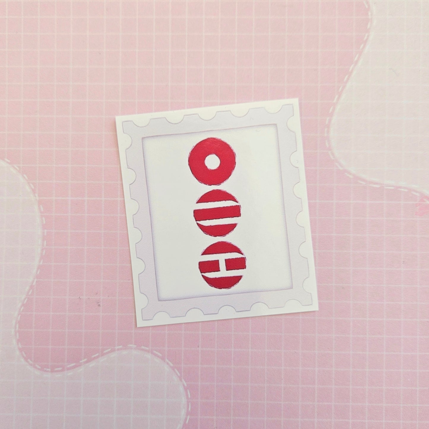Glossy Small or Large Sticker - Arirang Stamp