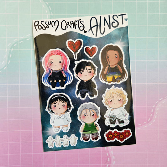 A6 Glossy Sticker Sheet - ALNST