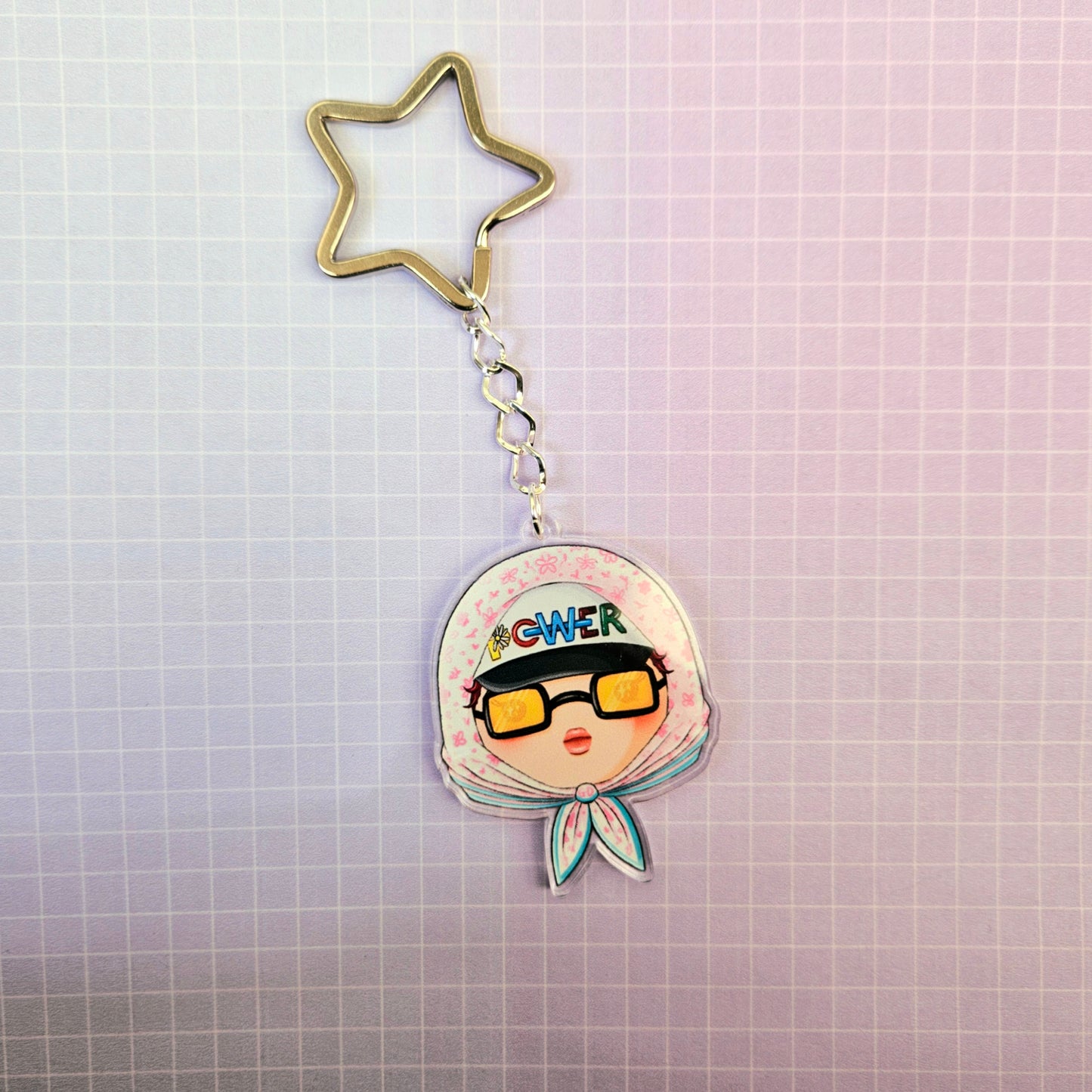 Eco Friendly Acrylic Double Sided 2 Inch Keychain - G Dragon
