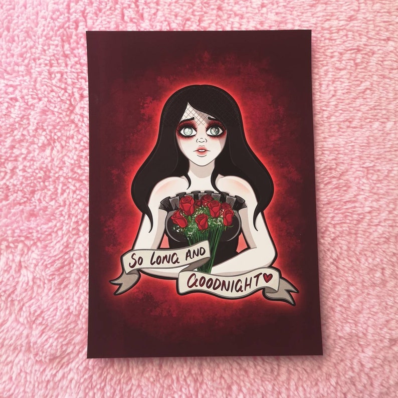 A5 Matte or Luster Heavyweight Paper Print - MCR Black Parade Helena