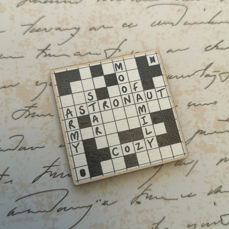 Eco Friendly Wooden 1.5 Inch Pin - Kim Seokjin Jin BTS The Astronaut