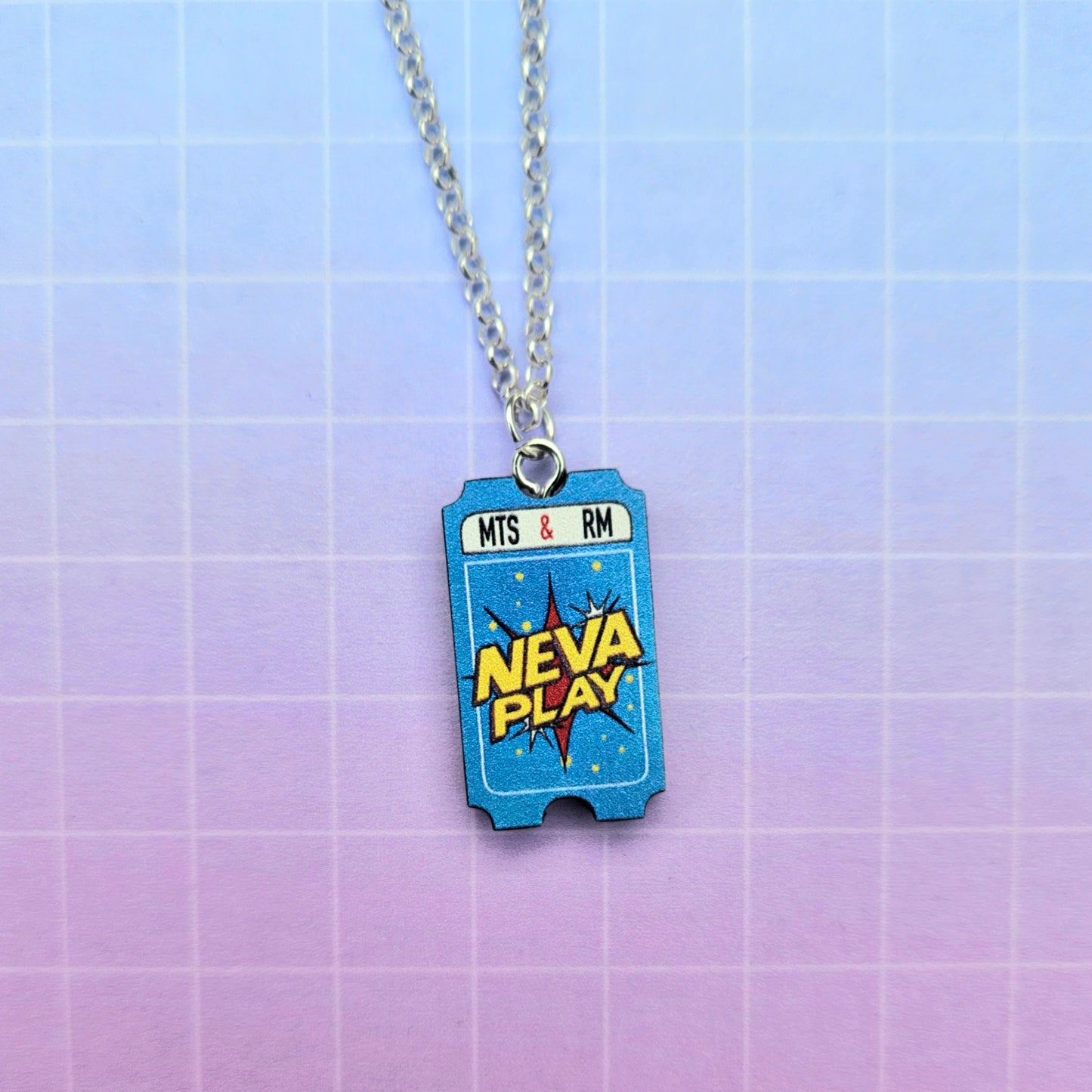 Eco Friendly 1 Inch Wooden Dangle Earrings and Necklace - Neva Play Tickets Set