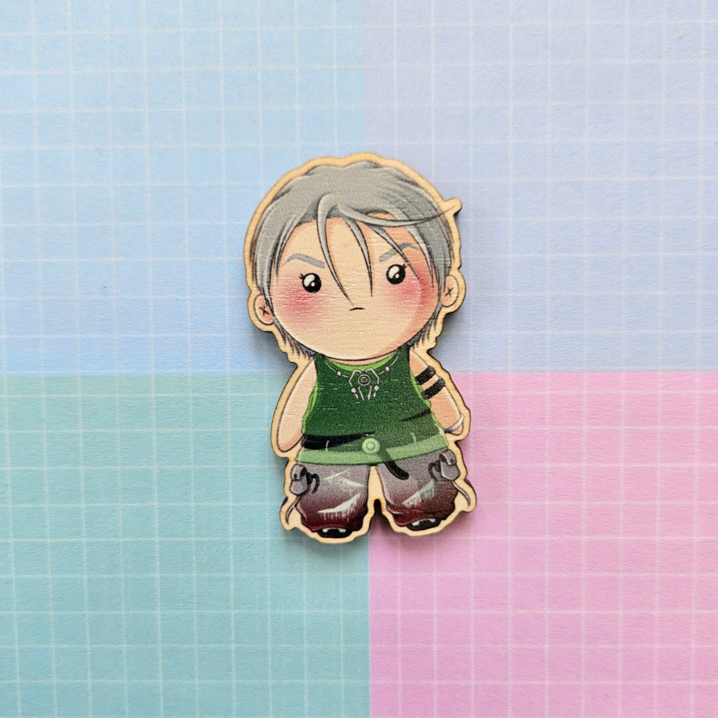 Eco Friendly Wooden 2 Inch Pin - ALNST