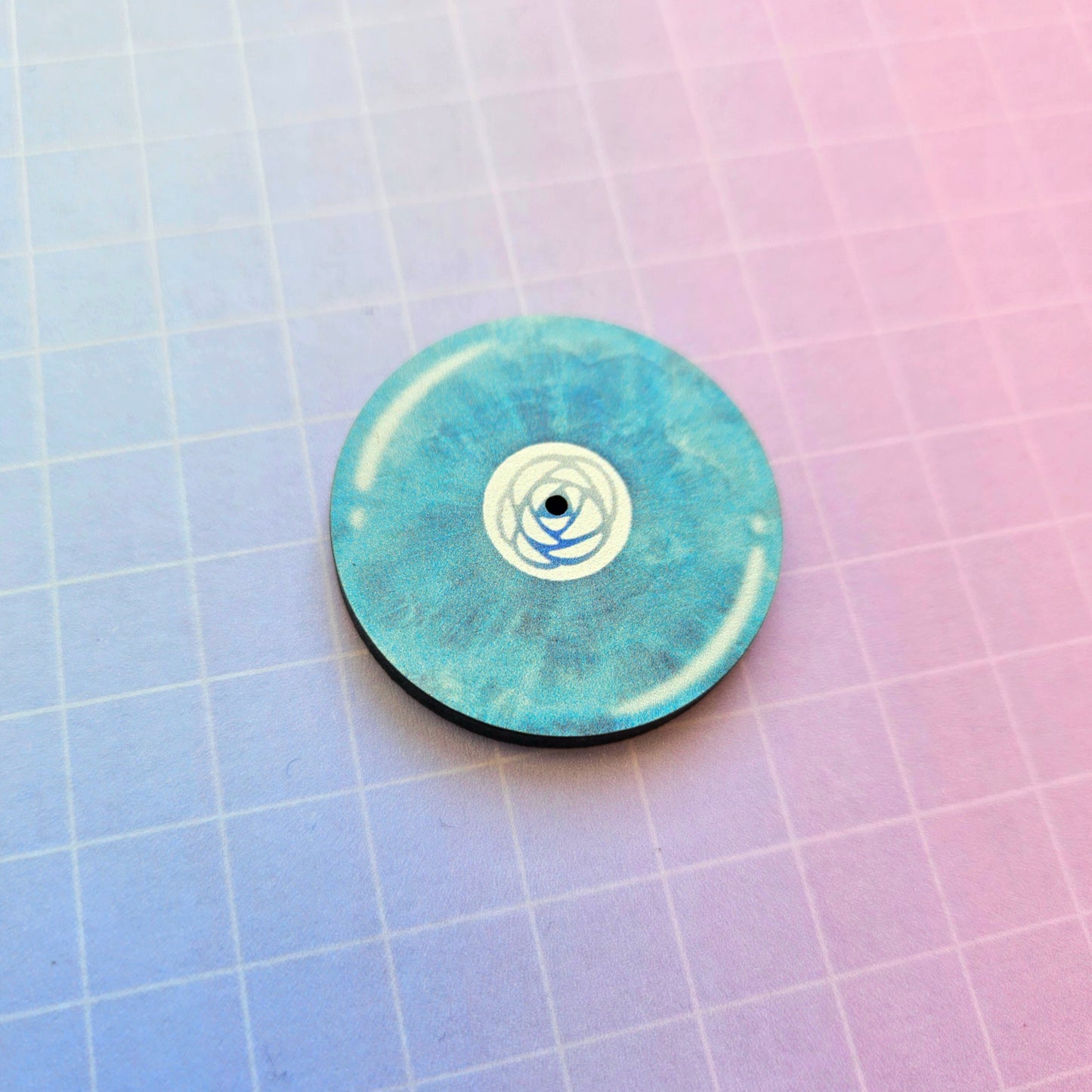 Eco Friendly Wooden 1.5 Inch Pin - The Rose Heal Vinyl