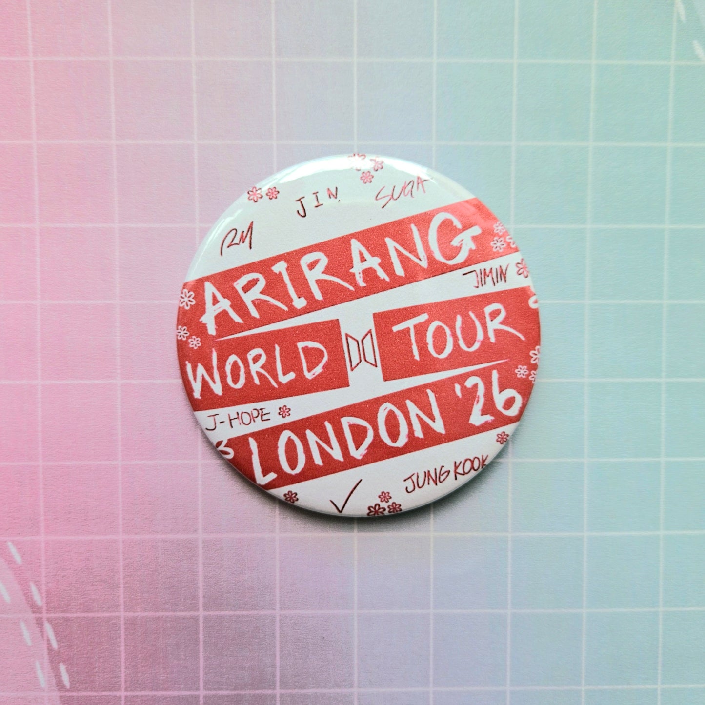 58mm Button Badge - OT7 Tour London