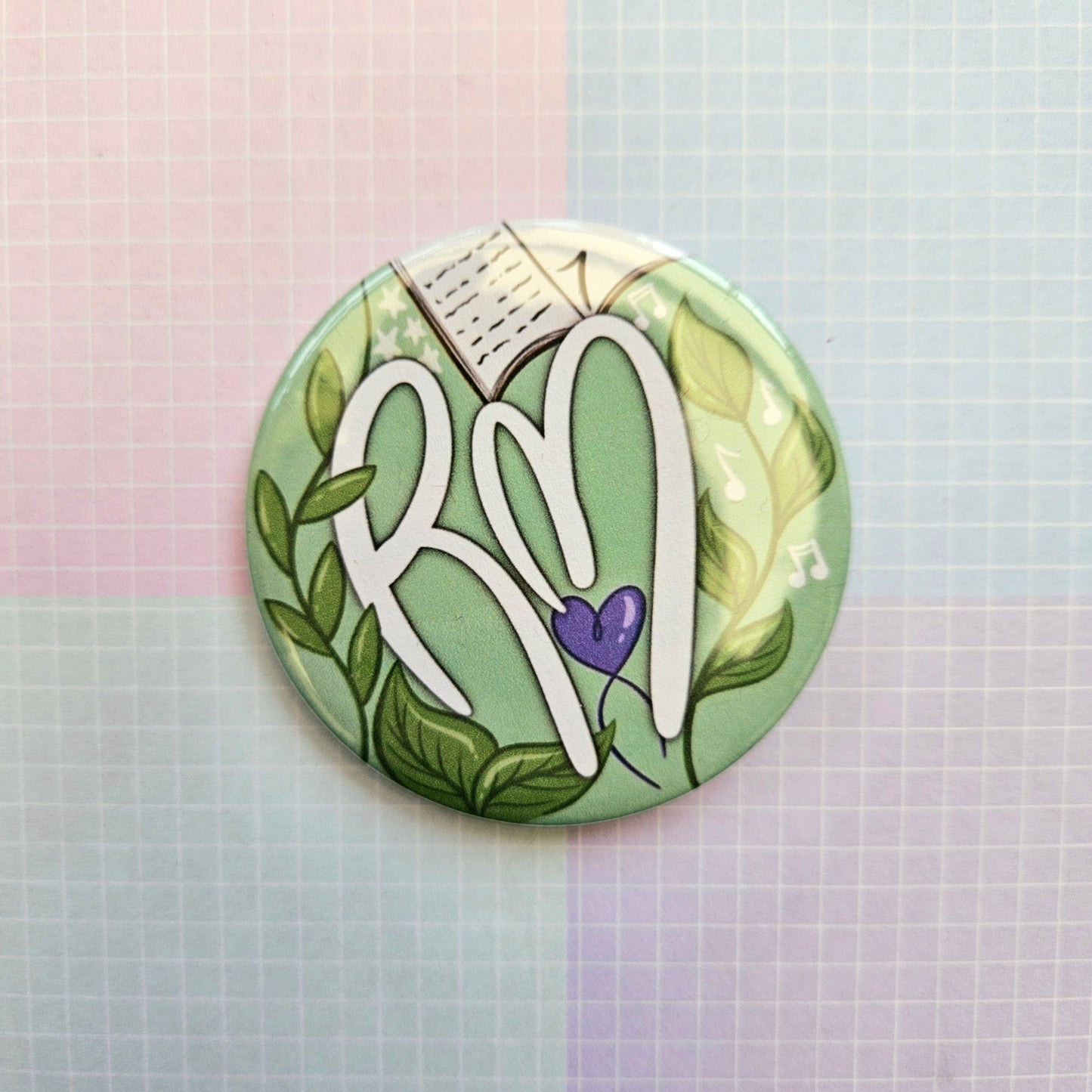 38mm Or 58mm Button Badge - BTS Aesthetic Member Names