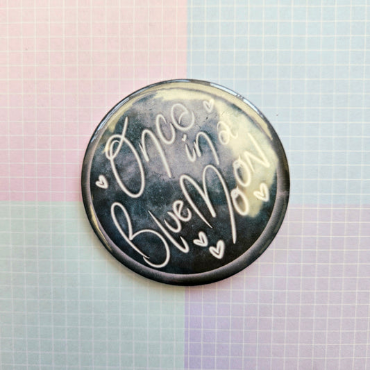 58mm Button Badge - Blue Moon