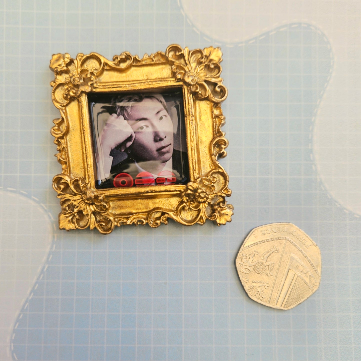Chunky 3D Photo Frame Style Magnet - BTS