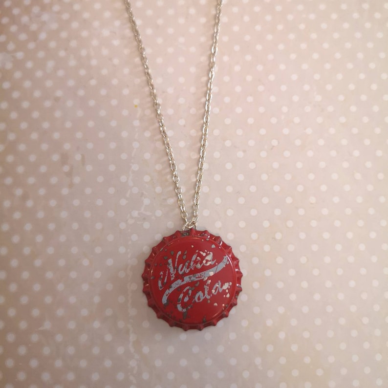 Nuka Cola Bottle Cap - Keyring, Necklace or Pin