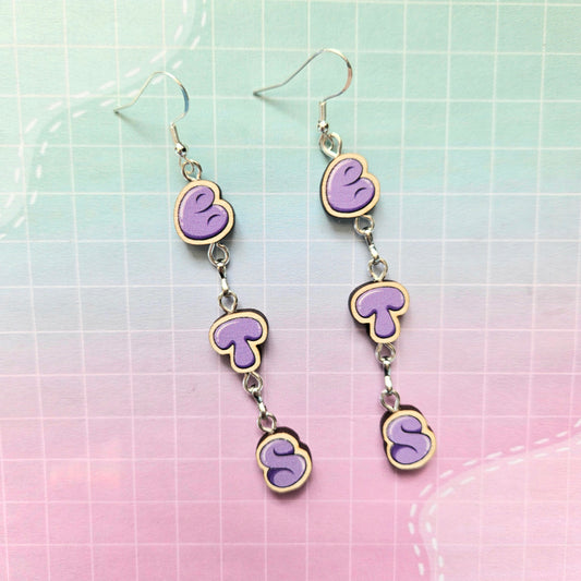 Eco Friendly Wooden Handmade Earrings- BTS