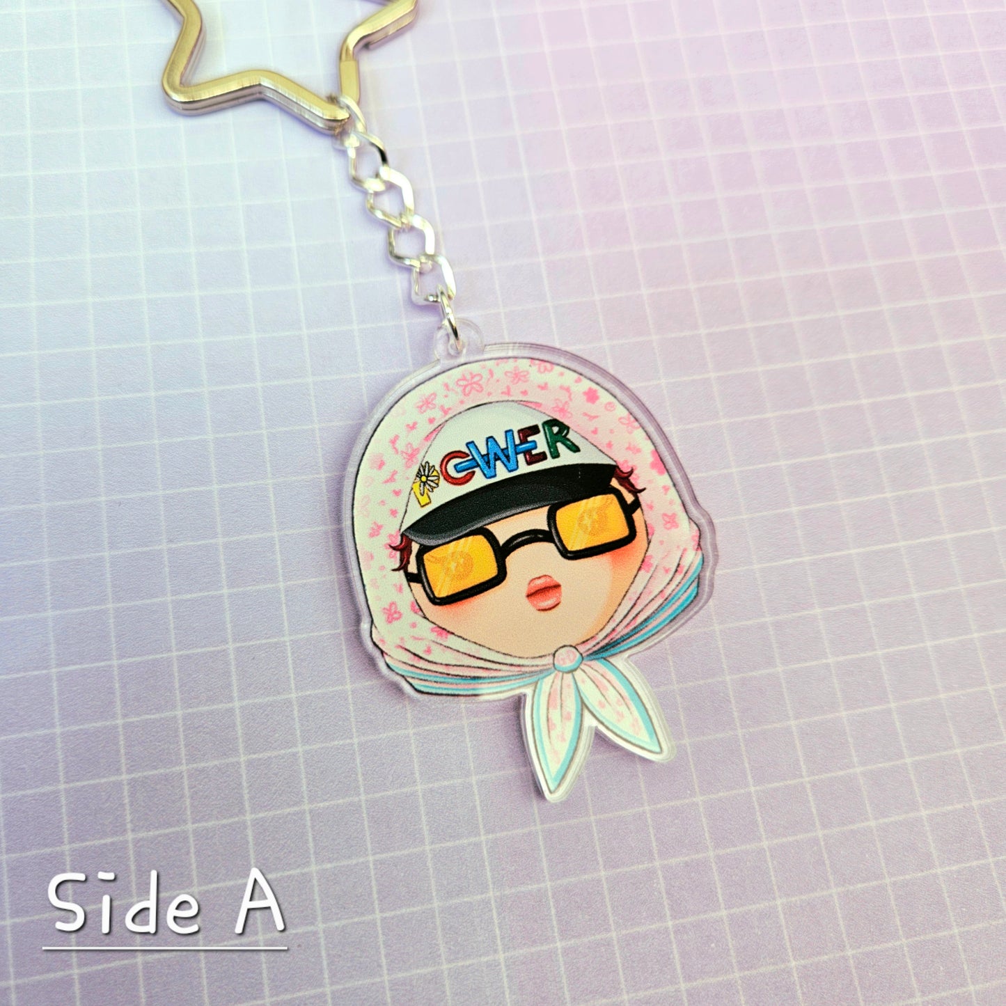 Eco Friendly Acrylic Double Sided 2 Inch Keychain - G Dragon