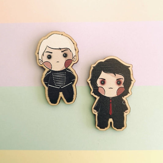 Eco Friendly Wooden 1.5 Inch Pin - MCR Gerard Way