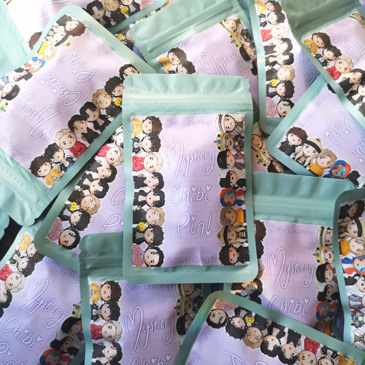 Eco Friendly Wooden 1.5 Inch Pin - Mystery Bangtan Chibi Blind Bag