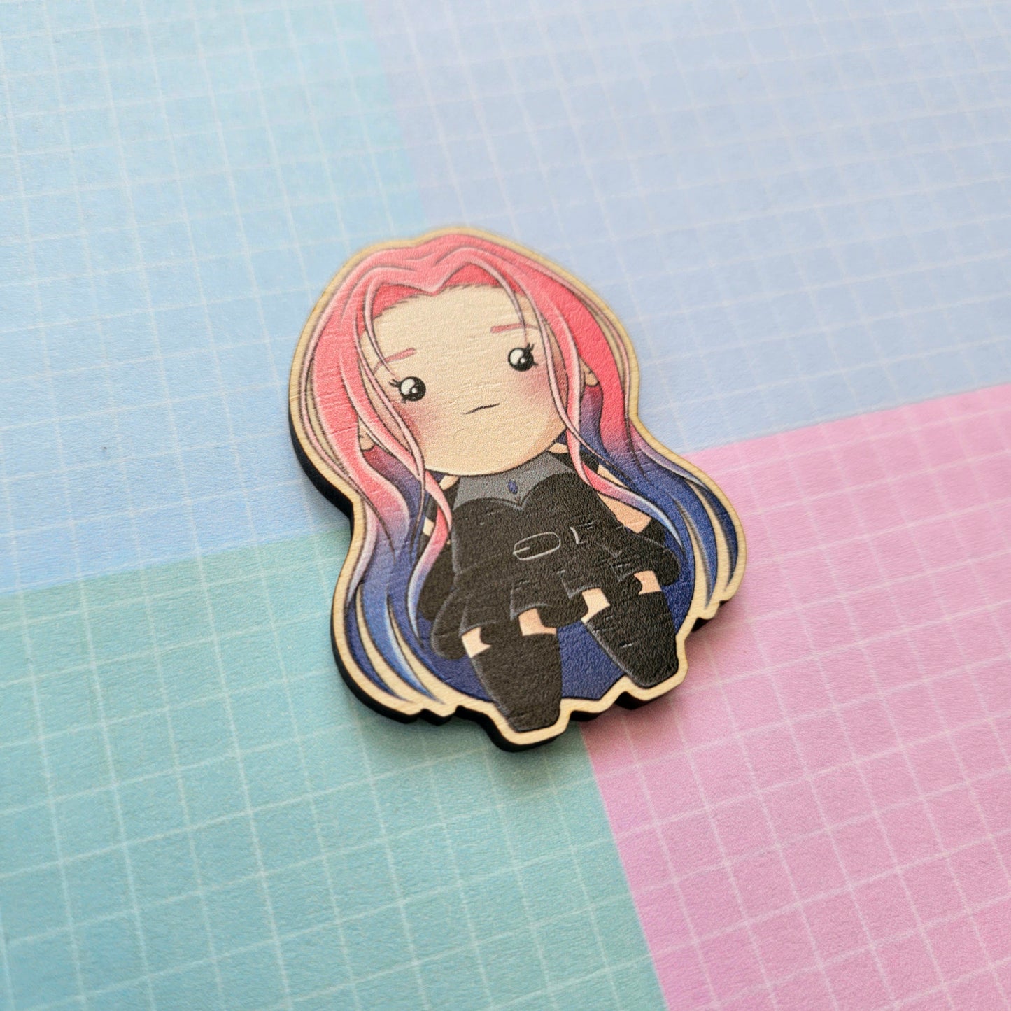 Eco Friendly Wooden 2 Inch Pin - ALNST