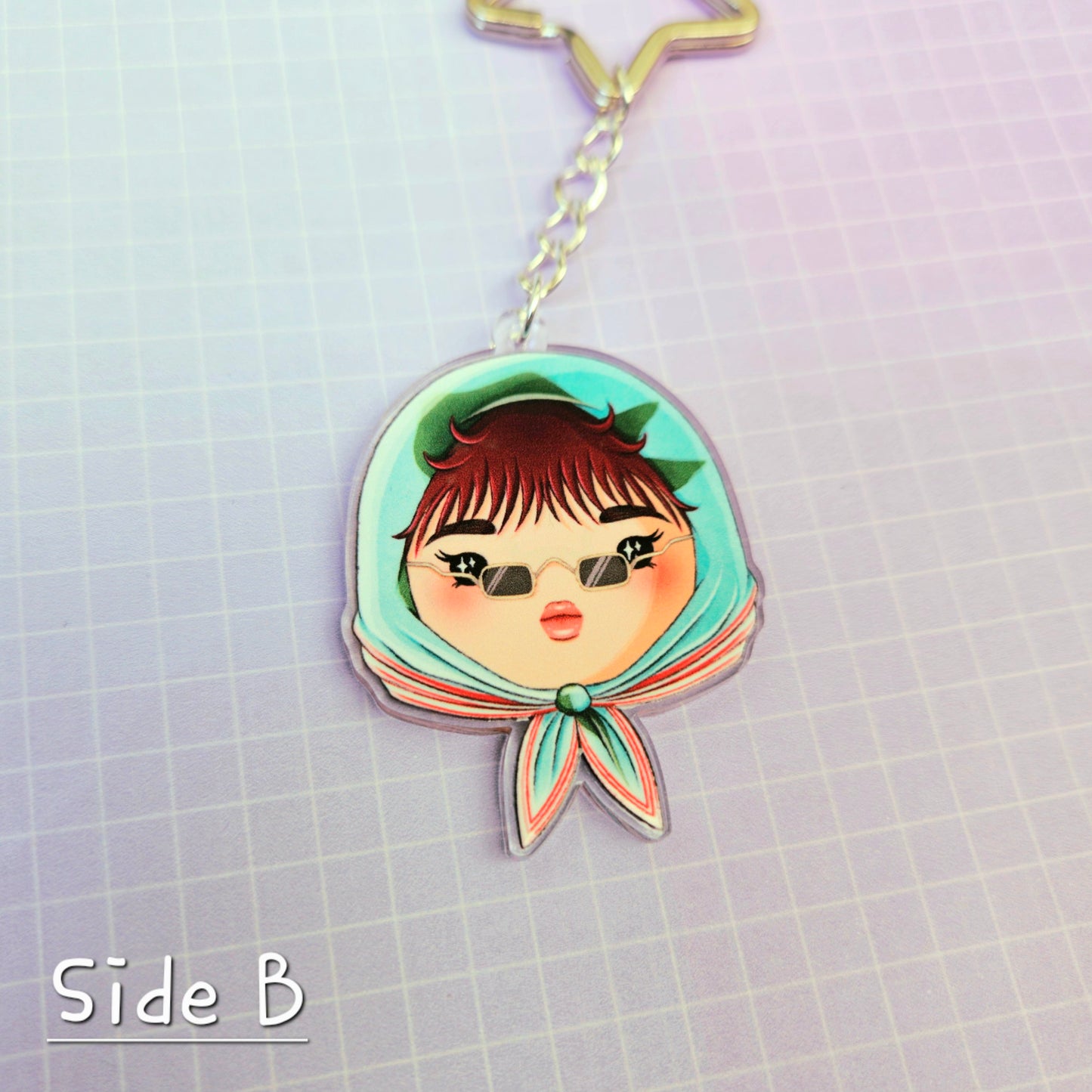 Eco Friendly Acrylic Double Sided 2 Inch Keychain - G Dragon