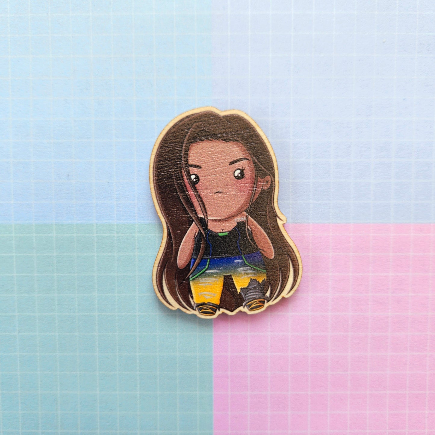 Eco Friendly Wooden 2 Inch Pin - ALNST