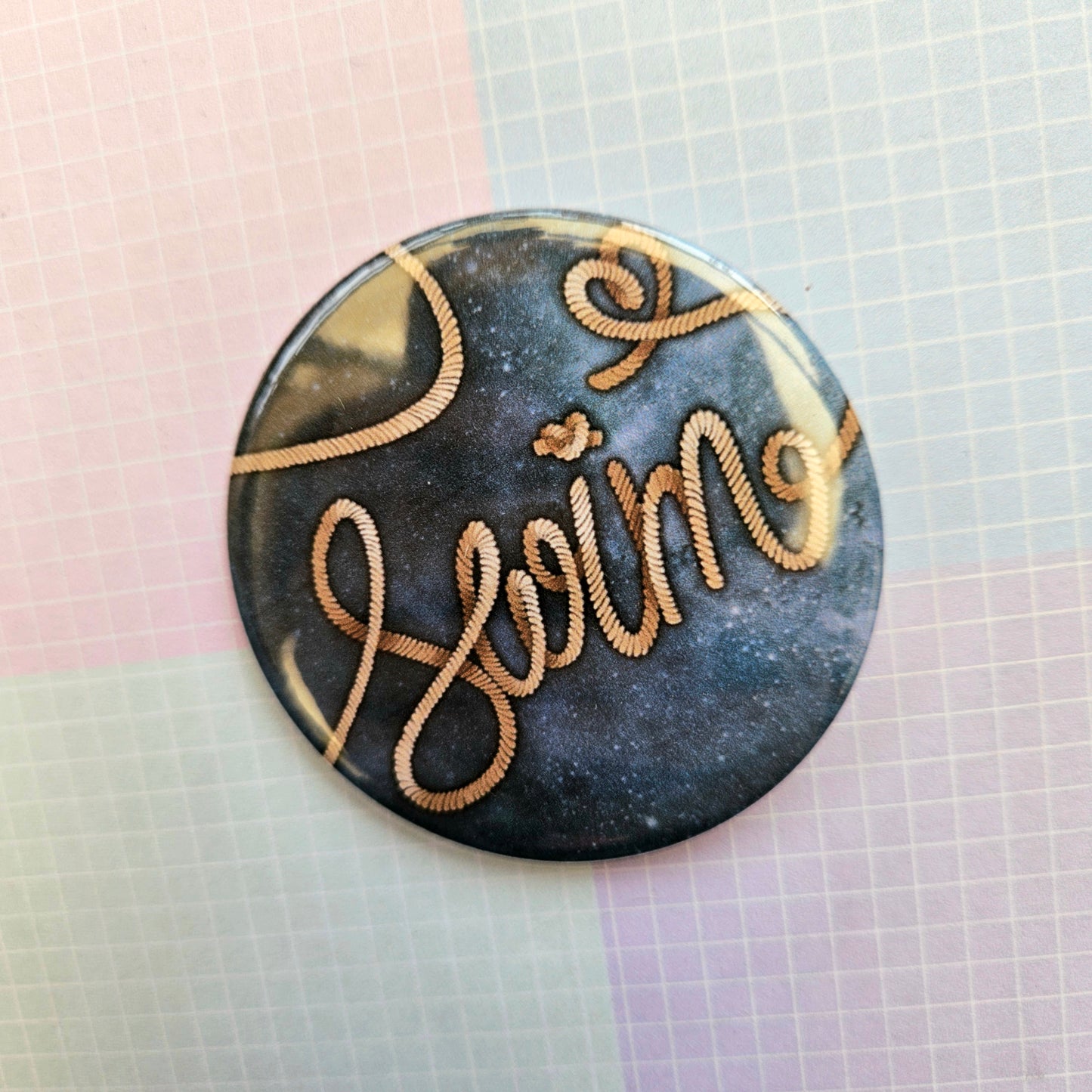58mm Button Badge - Swim Ropes