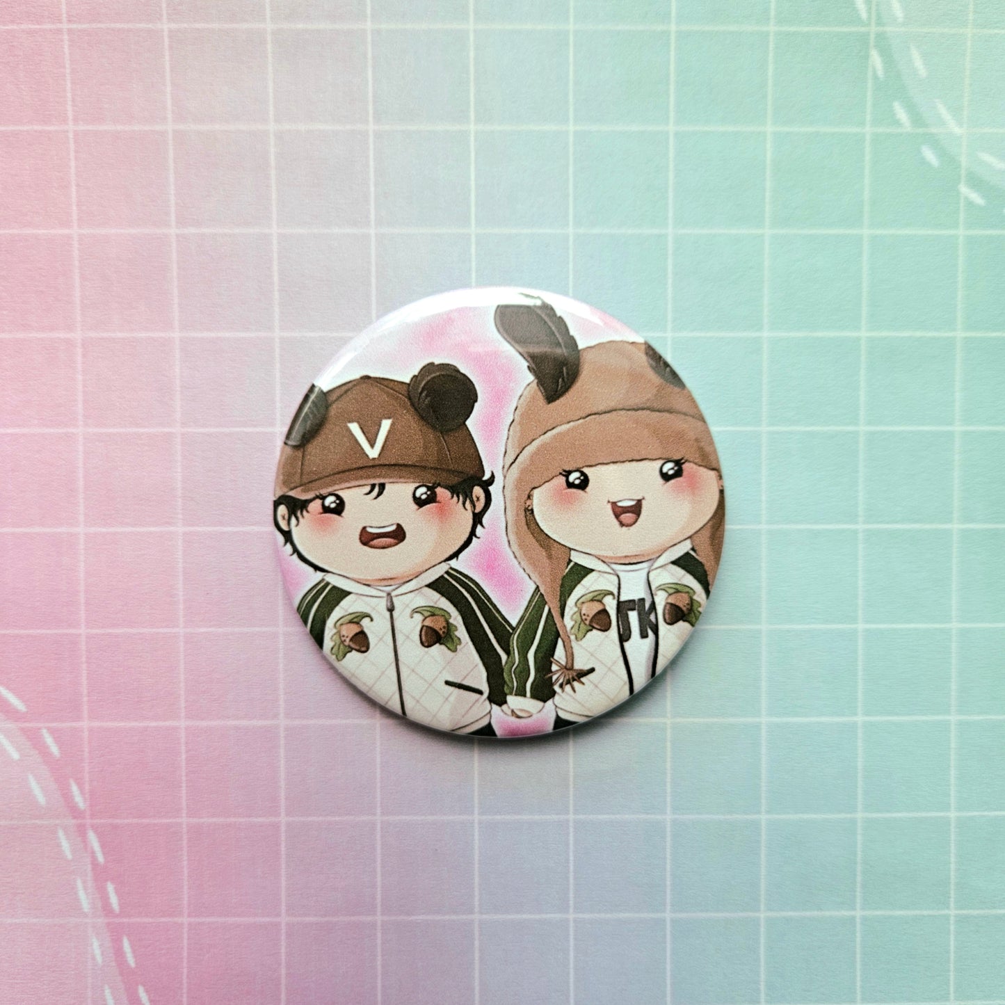 38mm Or 58mm Button Badge - Taekook