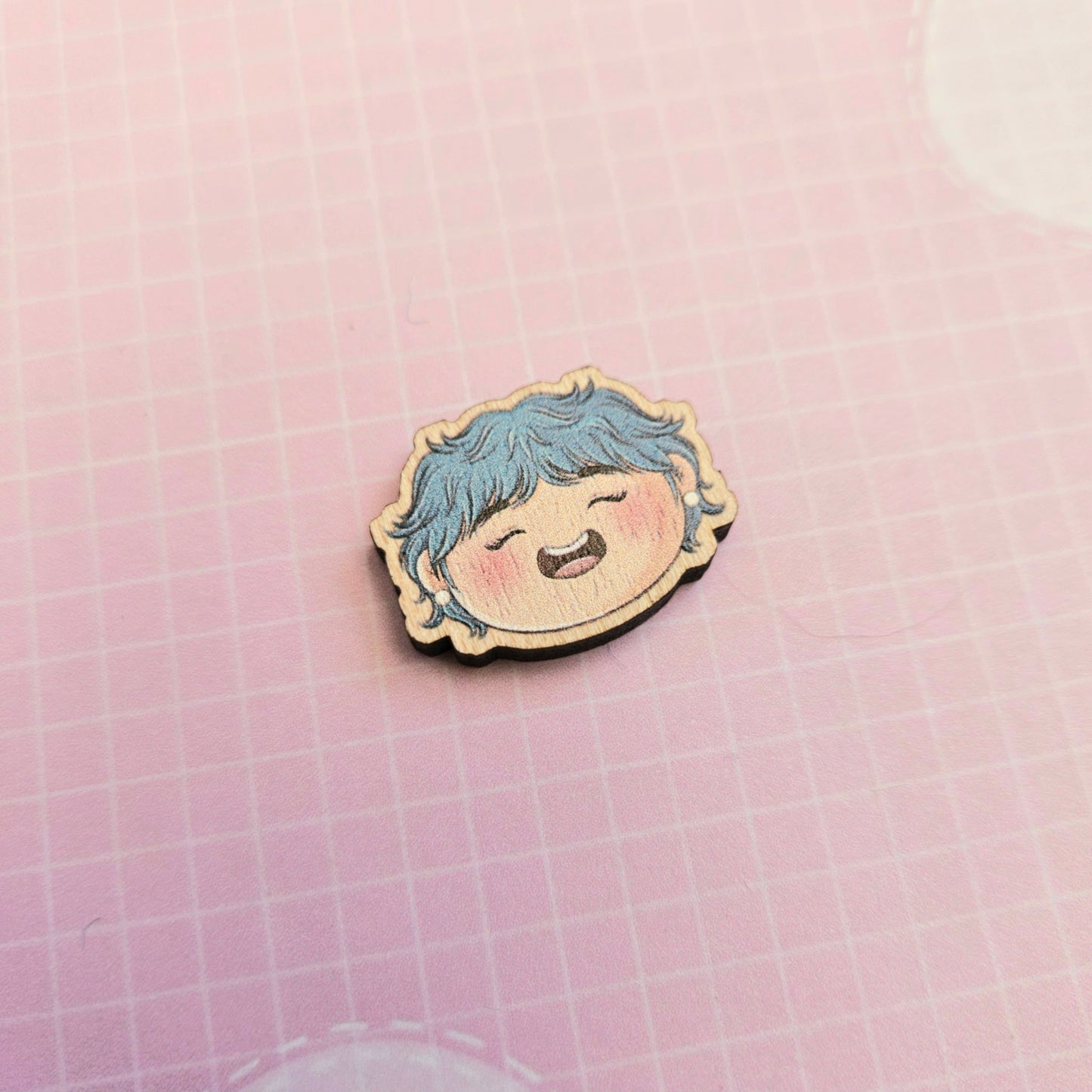 Eco Friendly Wooden 1 Inch Filler Pin Pair - Taehyung Iconic Hair