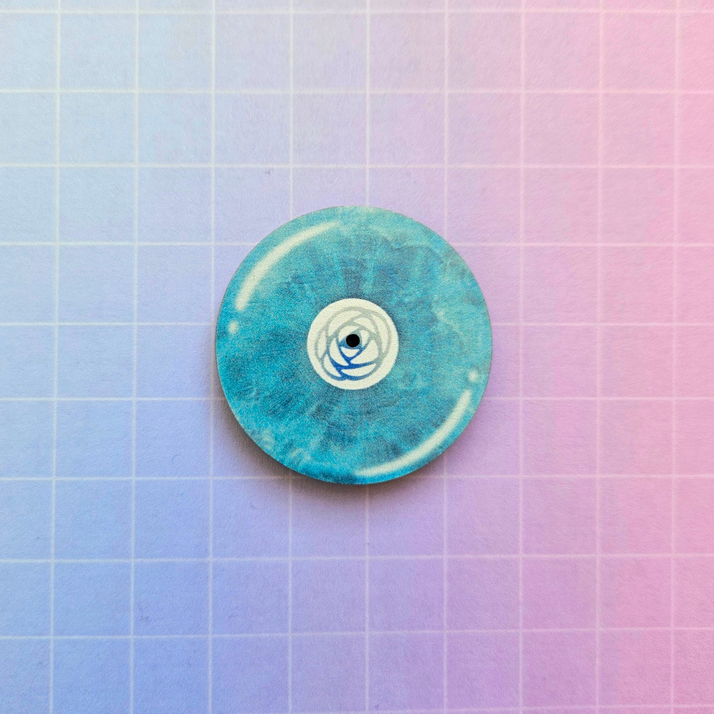 Eco Friendly Wooden 1.5 Inch Pin - The Rose Heal Vinyl