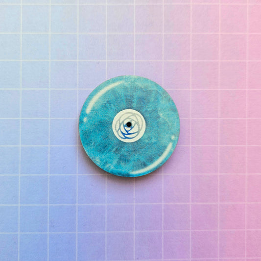 Eco Friendly Wooden 1.5 Inch Pin - The Rose Heal Vinyl