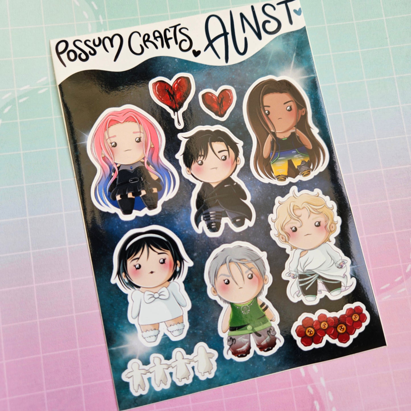 A6 Glossy Sticker Sheet - ALNST