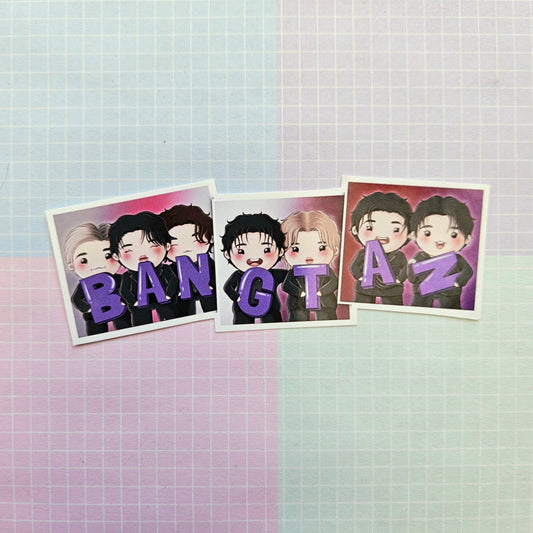 Glossy Small or Large Sticker - Bangtan Polaroids