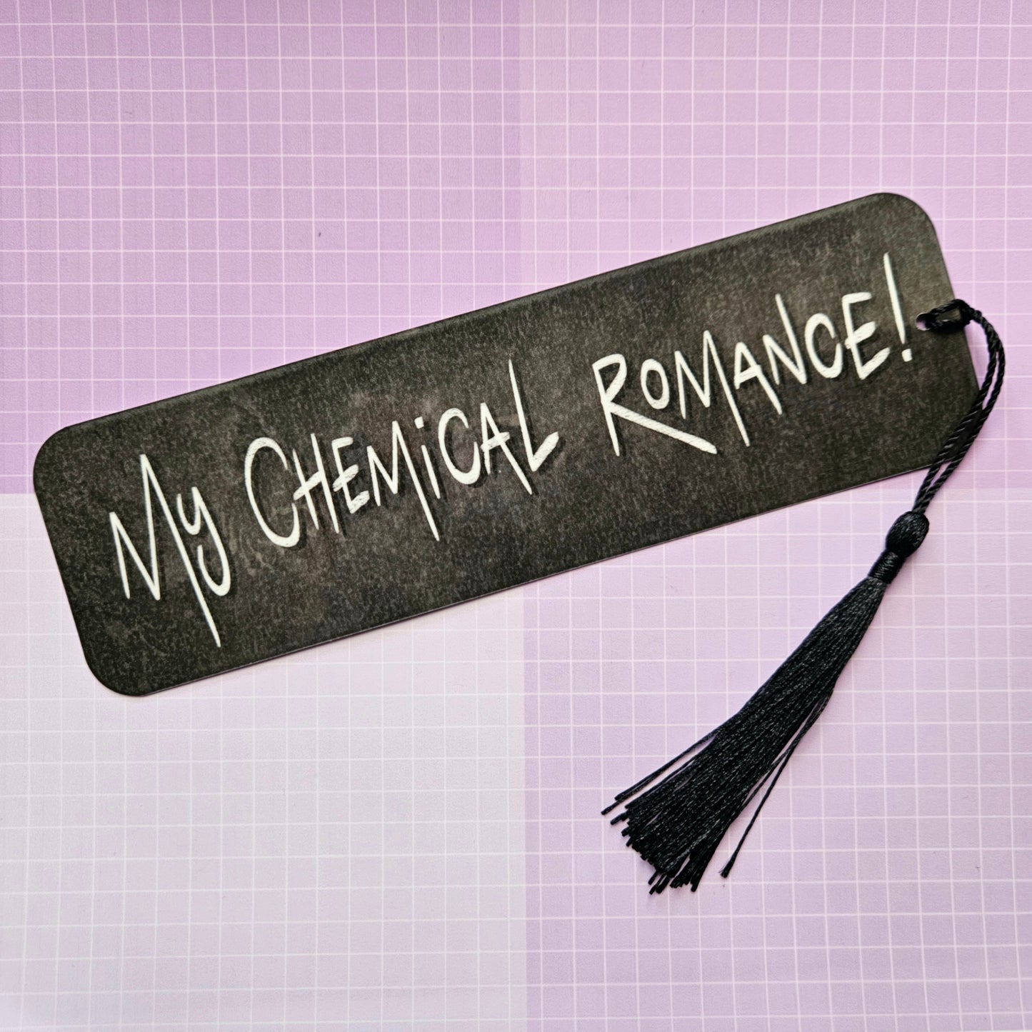 Double Sided Laminated Bookmark with Tassel - My Chemical Romance