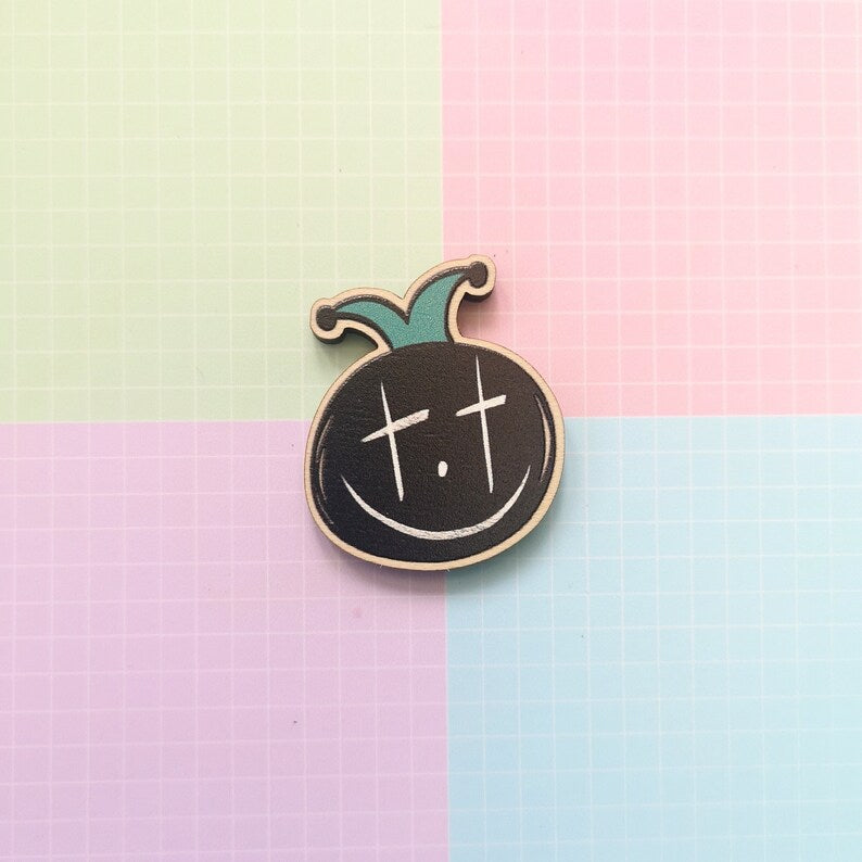 Eco Friendly Wooden 1.5 Inch Pin - Jack In The Box Hobi Jhope