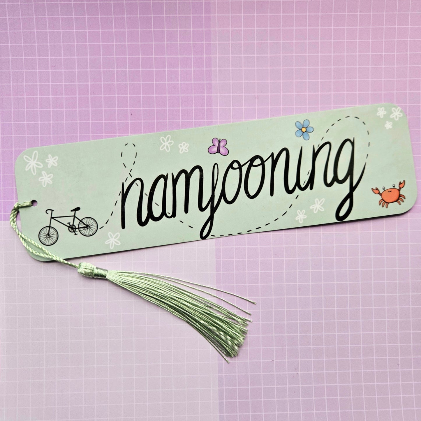 Double Sided Laminated Bookmark with Tassel - Namjooning