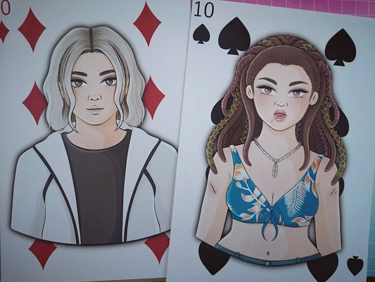 A5 Matte or Luster Heavyweight Paper Print - Kuina and Chishiya